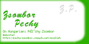 zsombor pechy business card